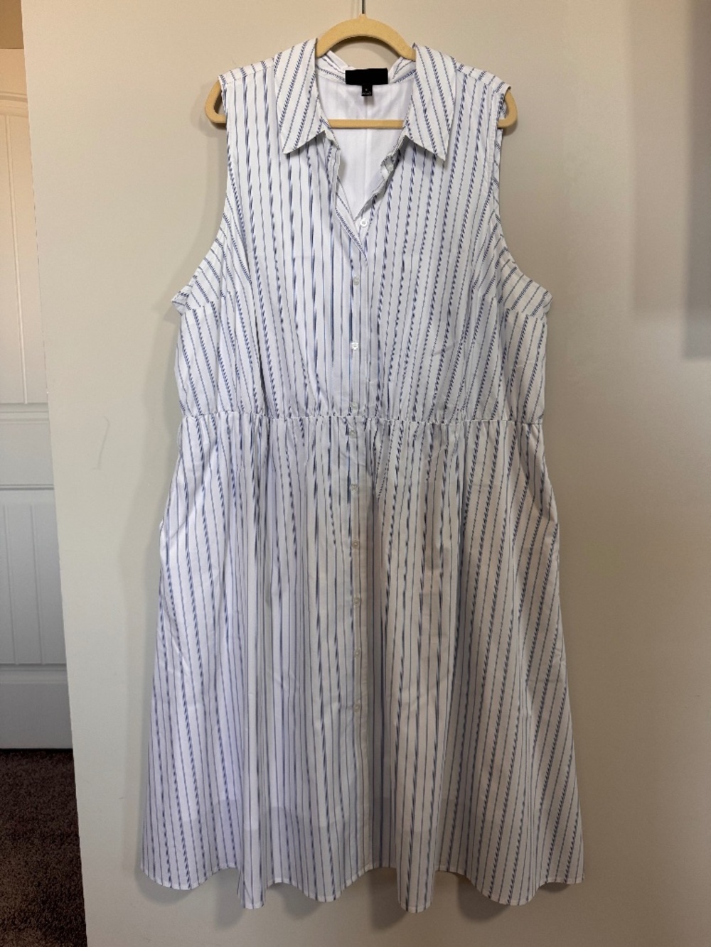 Lane Bryant Sleeveless Midi Shirtdress